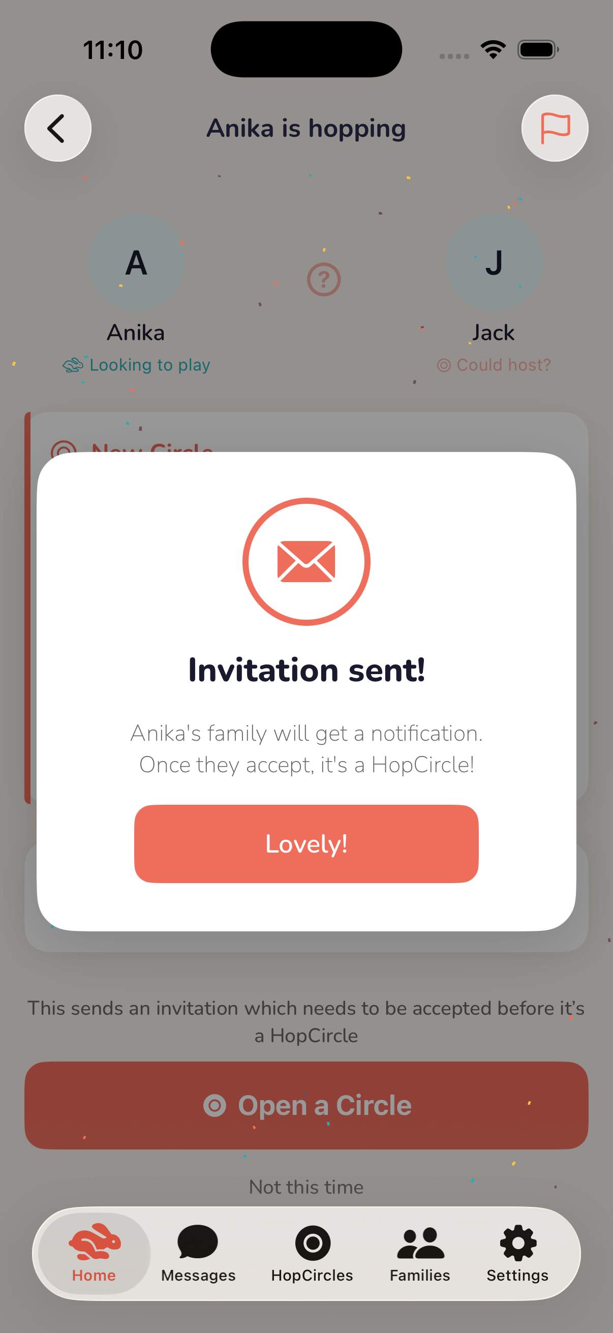 Invitation Sent